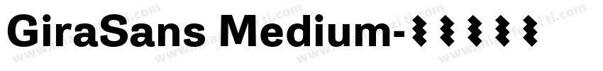 GiraSans Medium字体转换